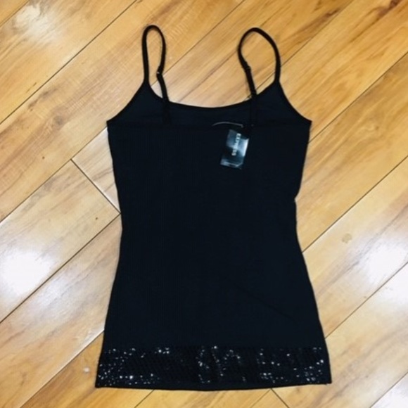 Express Tops - Express NWT New Years Eve sequin black bling shirt top